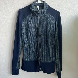 Lululemon Blue Front Zip Jacket Size 8